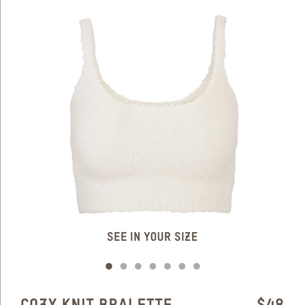 NWT bone skins cozy bralette S